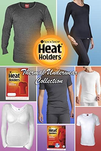 Heat Holders - Mens Winter Warm Thermal Underwear Short Sleeve Vest Top Shirt Heat Holders