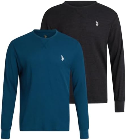 Мужской Термолонгслив U.S. Polo Assn. Thermal Shirt - Long Sleeve Waffle Knit Top (2 Pack) U.S. POLO ASSN.