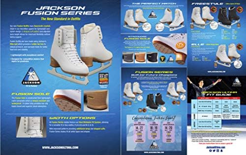 Jackson Ultima Fusion Freestyle with Aspire Blade FS2191 / Figure Ice Skates for Girls - Width: Wide - W, Size: Kid's 3.5 Jackson Ultima