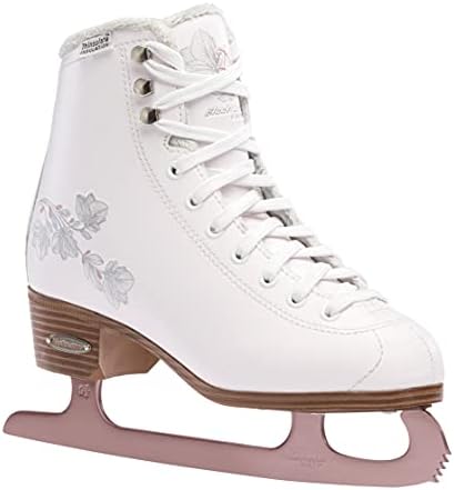 Rollerblade Bladerunner Ice Diva Women's Adult Figure Skates, White and Rose Gold, Ice Skates Rollerblade