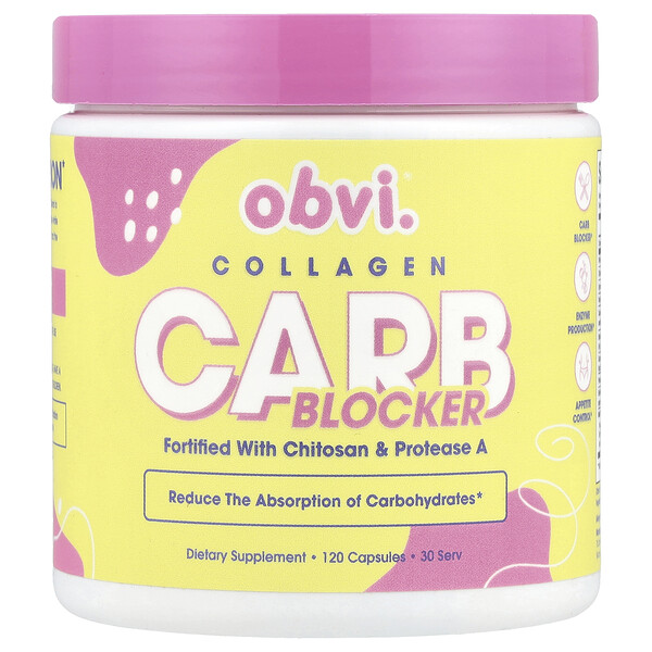 Collagen Carb Blocker, 120 Capsules (Капсулы) Obvi