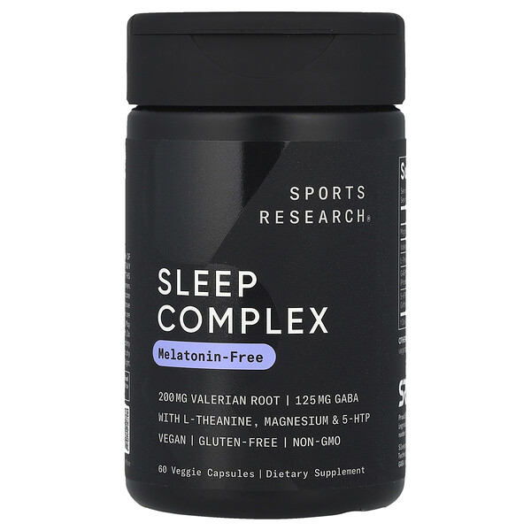 Sleep Complex, Melatonin-Free, 60 Veggie Capsules (Капсулы на растительной основе) Sports Research