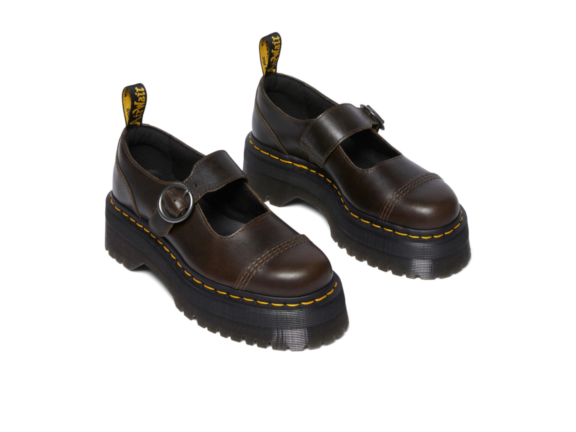 Кожаные туфли на платформе Dr. Martens Addina с регулируемым ремешком Dr. Martens