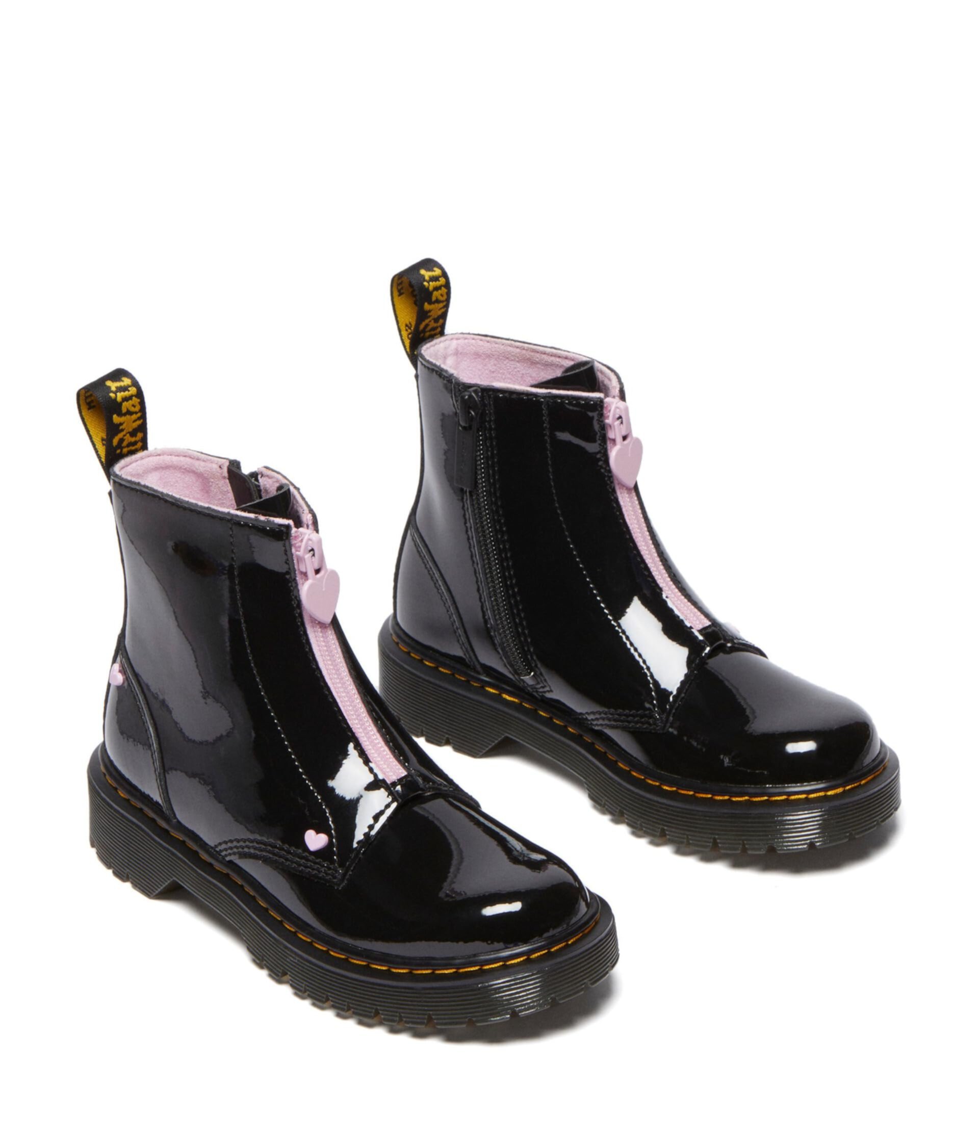 Bex Heart Zip Boot Junior (Little Kid/Big Kid) Dr. Martens