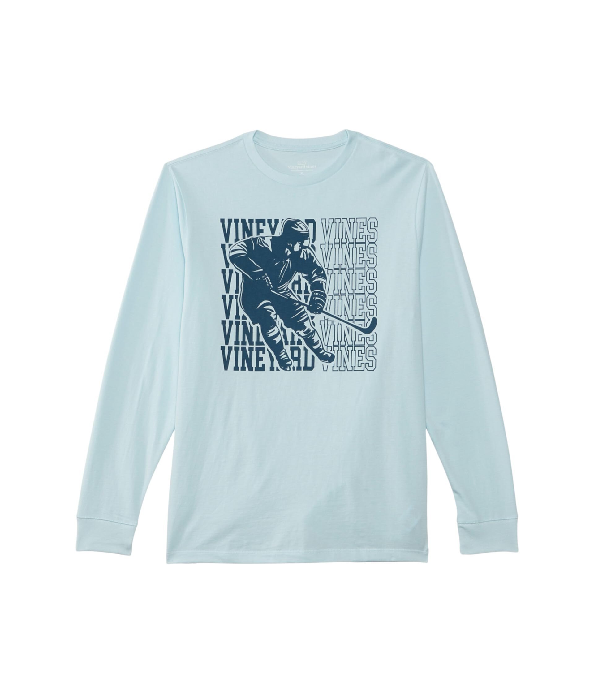 Vv Hockey Player Long Sleeve Tee (Toddler/Little Kid/Big Kid) Vineyard Vines