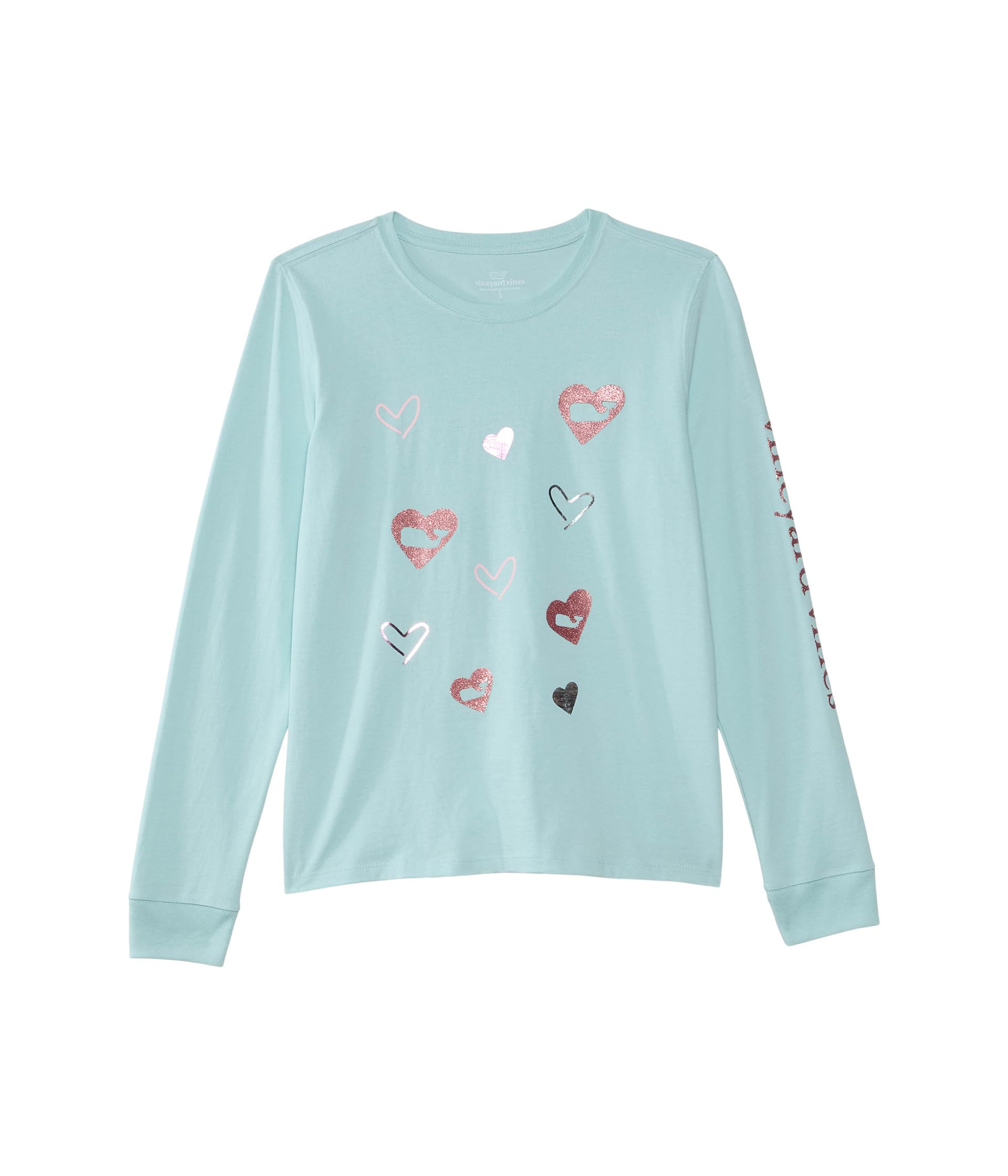 Beaded Hearts Long Sleeve (Toddler/Little Kid/Big Kid) Vineyard Vines