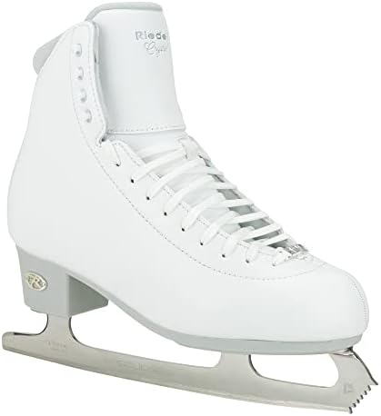 Riedell Crystal Adult Ice Skates - Competitive Figure Ice Skates with Stainless Steel Vesta Blade Riedell