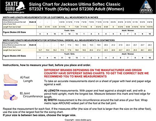 Jackson Ultima Softec Classic ST2300 ST2321 Womens, Mens, Girls, Boys, Kids Ice Skates Jackson Ultima