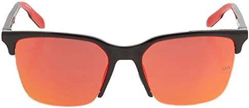 Under Armour Men's UA Phenom Square Sunglasses, Shiny Black, 55mm, 18mm Under Armour