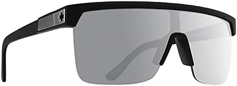 Солнцезащитные очки Spy Flynn 5050 Soft Matte Blk Happy GRY Grn Polar с серебряным зеркалом Spy