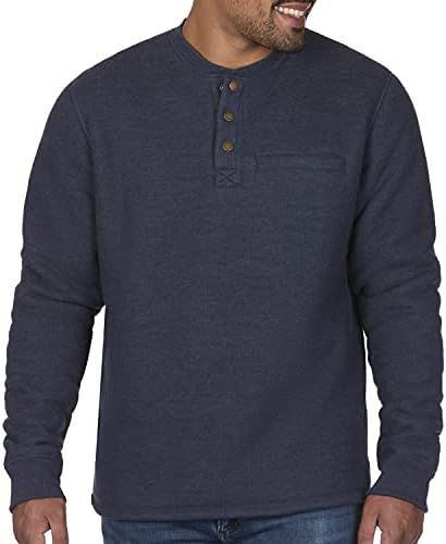 Мужская Базовая Майка Coleman Long-Sleeve Sherpa Lined Waffle Henley Coleman