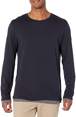 Vince Men's Dbl Layer L/S Crew Vince