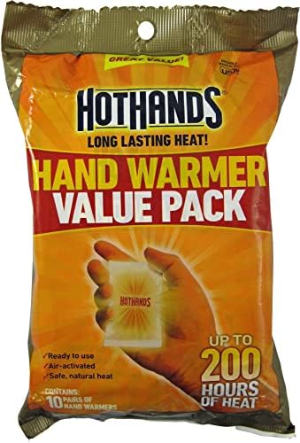 Грелка для рук Hot Hands 2, Комплект из 10 пар, 2 портативные грелки, 24 часа тепла HotHands