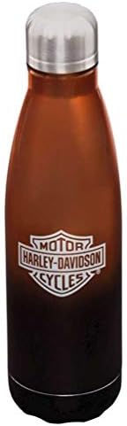 Harley-Davidson Electroplate B&S Metallic Stainless Steel Water Bottle - 17 oz. Harley-Davidson