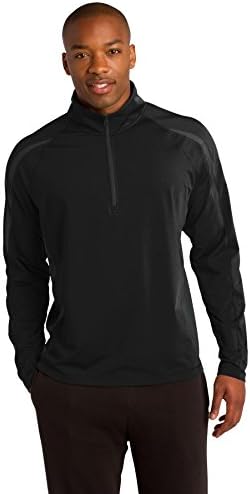 Мужская Толстовка SPORT-TEK Sport Wick Stretch 1/2 Zip Colorblock SPORT-TEK