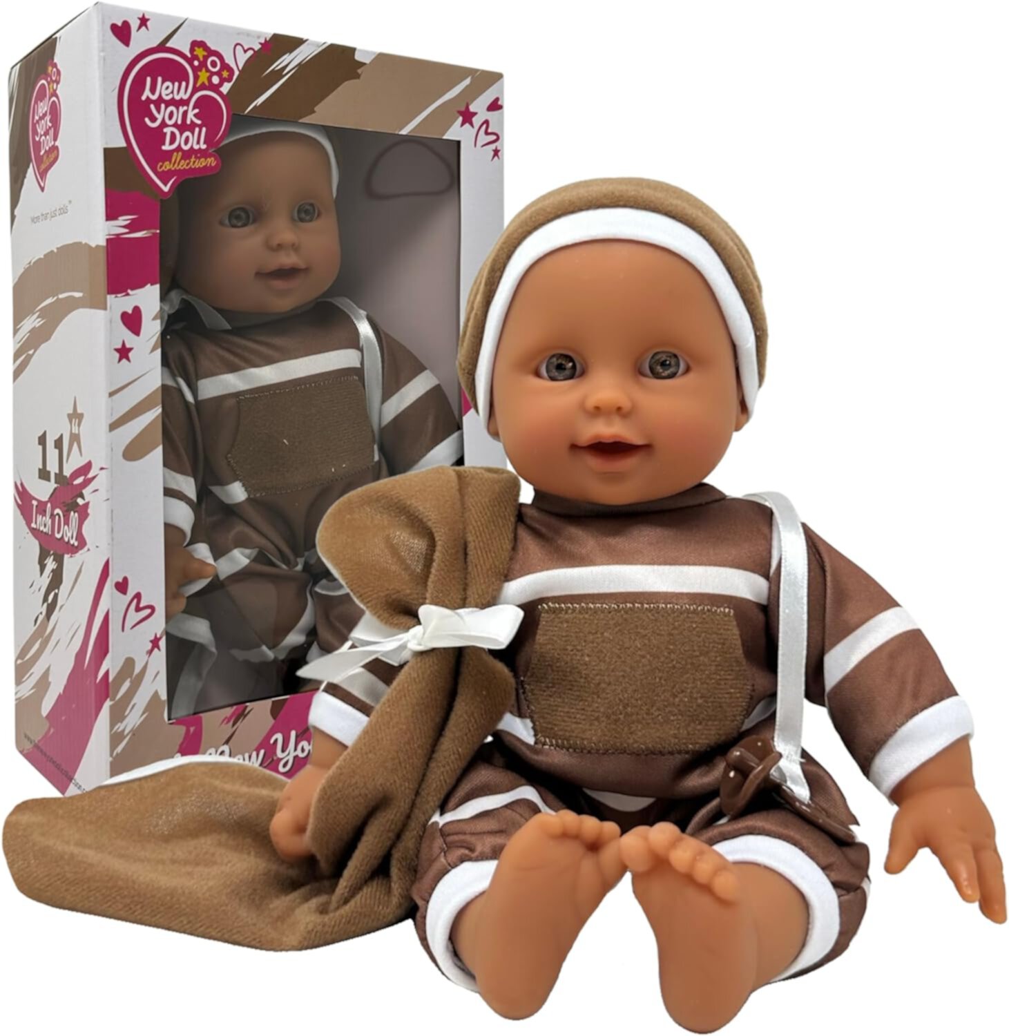 The New York Doll Collection 11 inch Soft Body Doll in Gift Box - 11" Baby Doll The New York Doll Collection