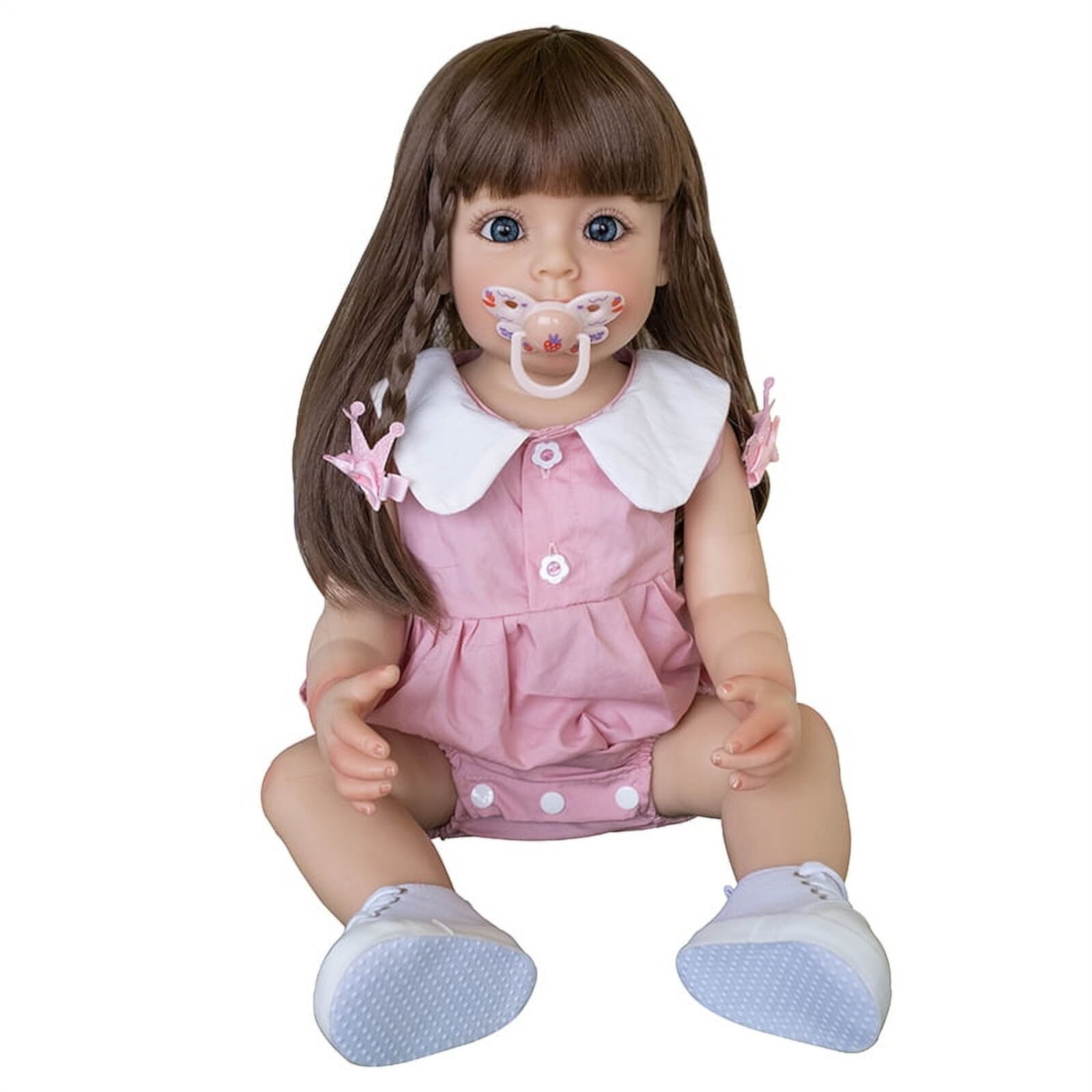 55CM Reborn Toddler Doll Lifelike Princess Girl Baby Dolls with Visible Venis Lonian