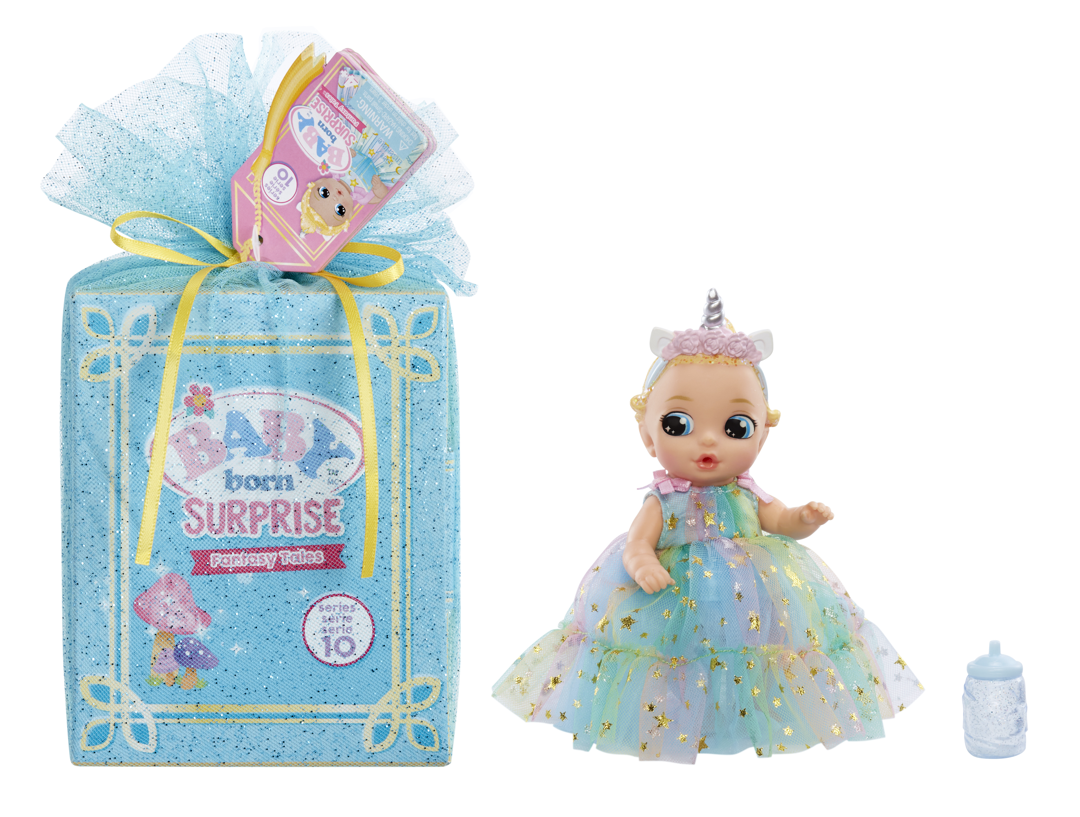 Baby Born Surprise Small Dolls Series 10 - Fantasy Tales, Baby Doll, Color Change Diaper, Storybook Pack, Kids Ages 4+ Baby Born