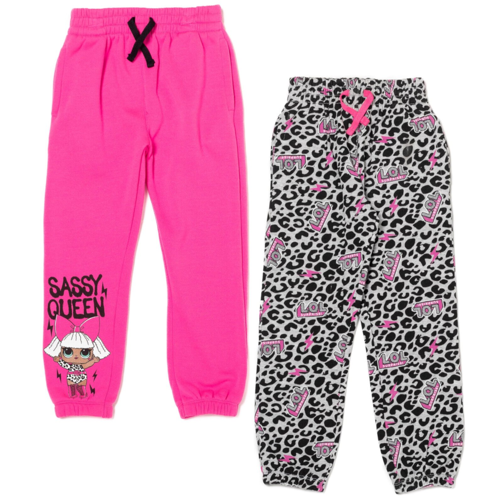 L.O.L. Surprise! Diva Big Girls Fleece 2 Pack Pants Little Kid to Big L.O.L. Surprise!