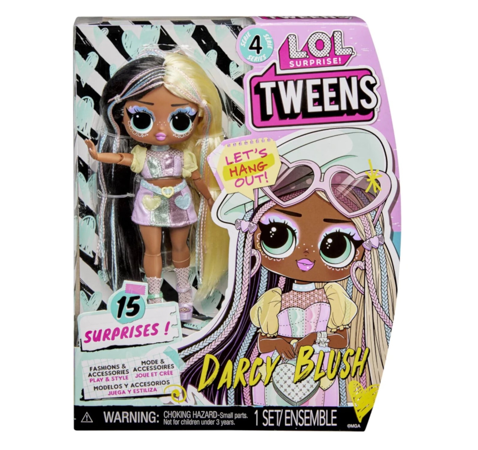 LOL Surprise Tweens Series 4 Fashion Doll Darcy Blush with 15 Surprises and Fabulous Accessories – Great Gift for Kids Ages 4+ L.O.L. Surprise!