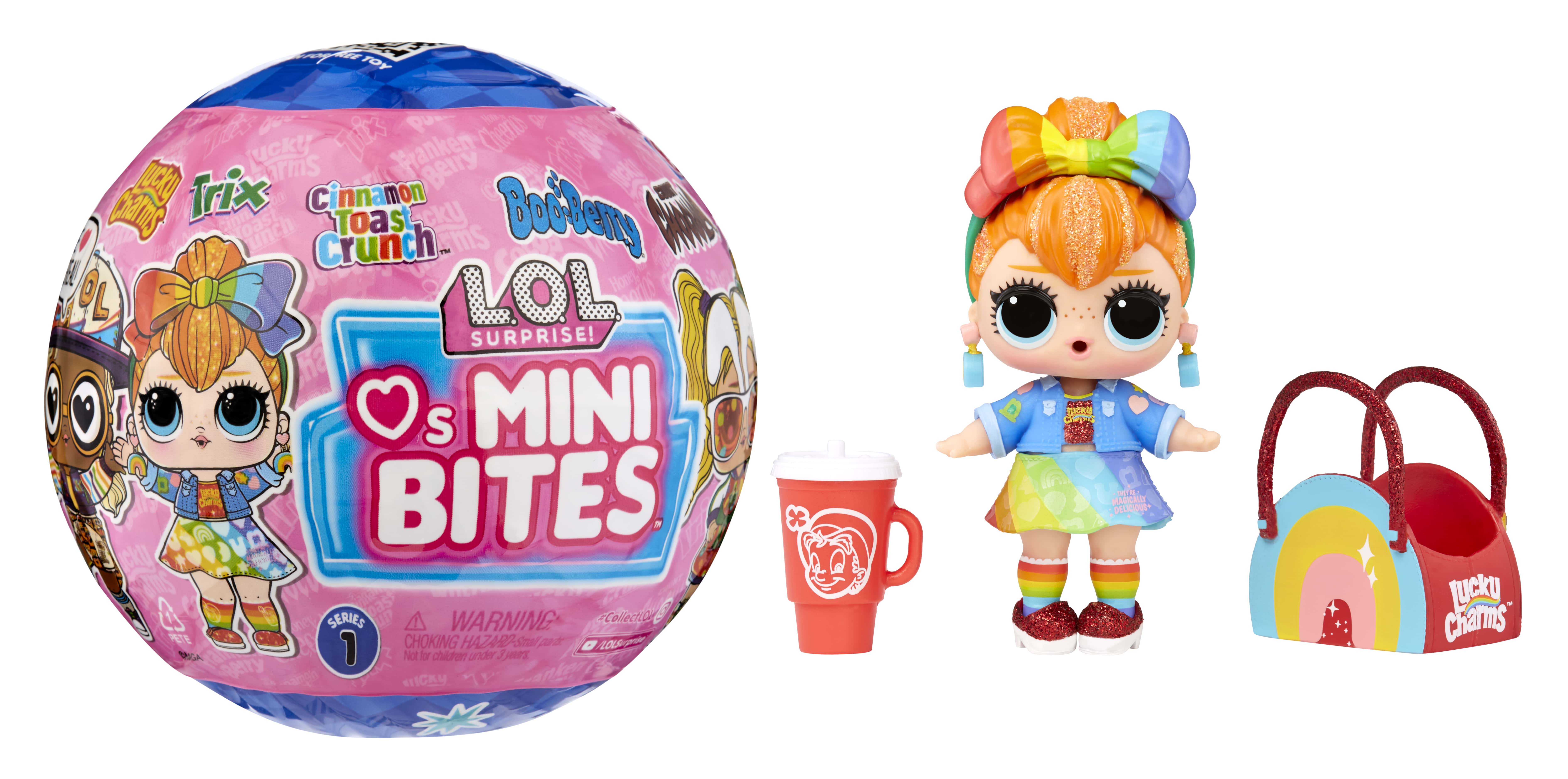 LOL Surprise Loves Mini Bites Cereal Dolls with 7 Surprises, Accessories, Limited Edition Doll, Cereal Theme, Collectible Doll- Great Gift for Girls Age 4+ L.O.L. Surprise!