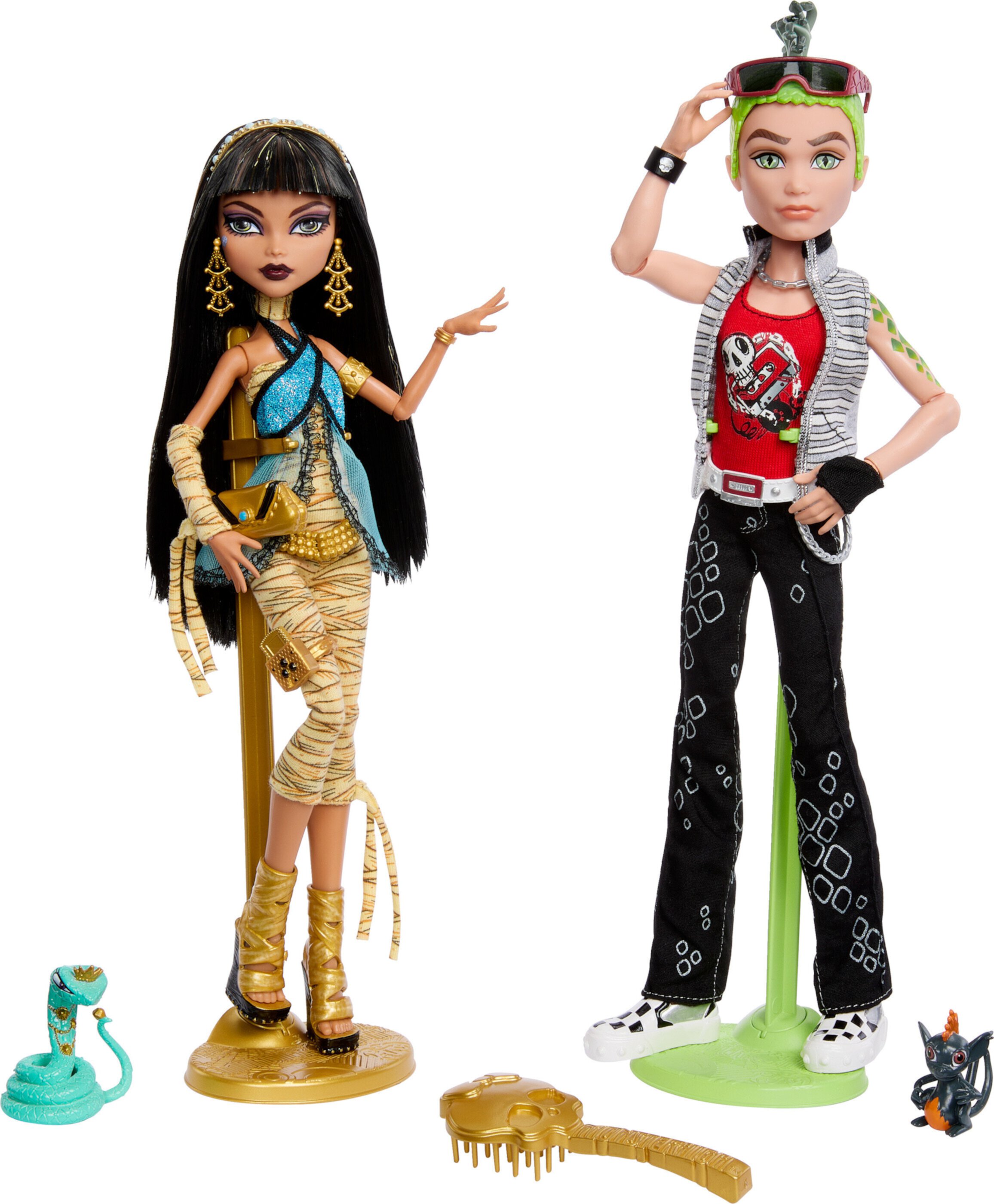 Monster High Booriginal Creeproduction Cleo De Nile and Deuce Gorgon Collectible Dolls Monster High