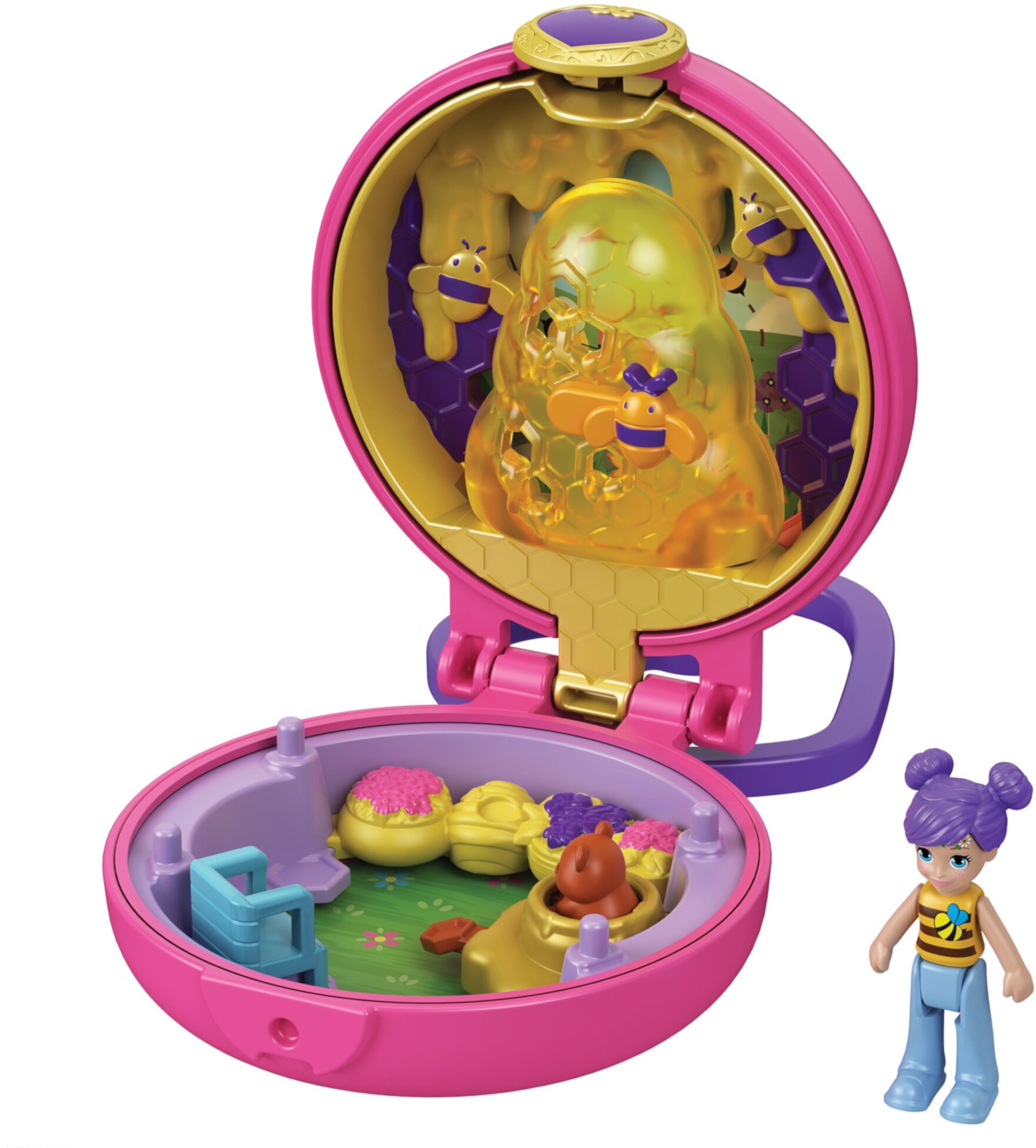 Polly Pocket Tiny Compact Doll Playset, 5 Pieces Polly Pocket