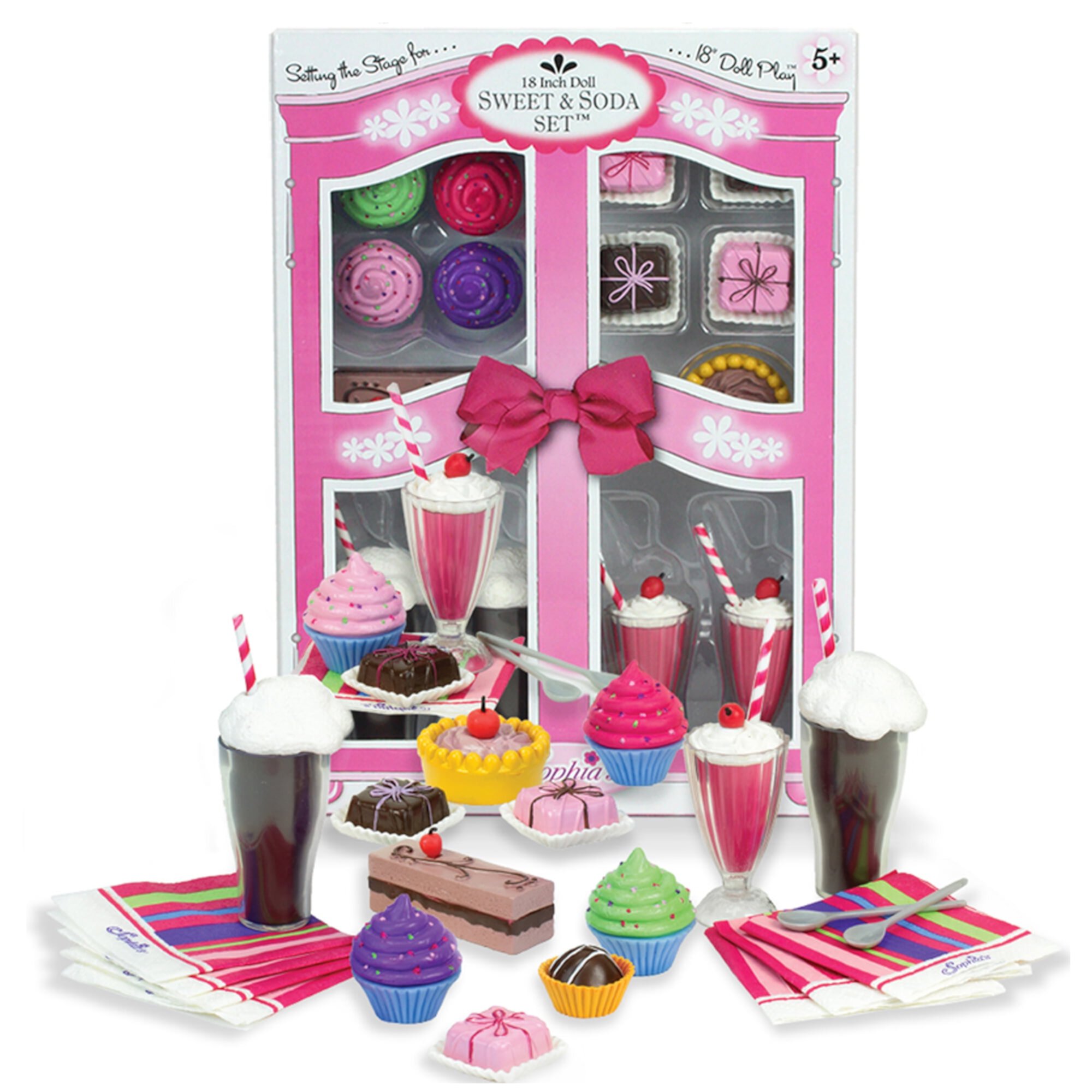 Sophia’s Sweets & Soda Fountain Accessories Set for 18" Dolls Sophia's