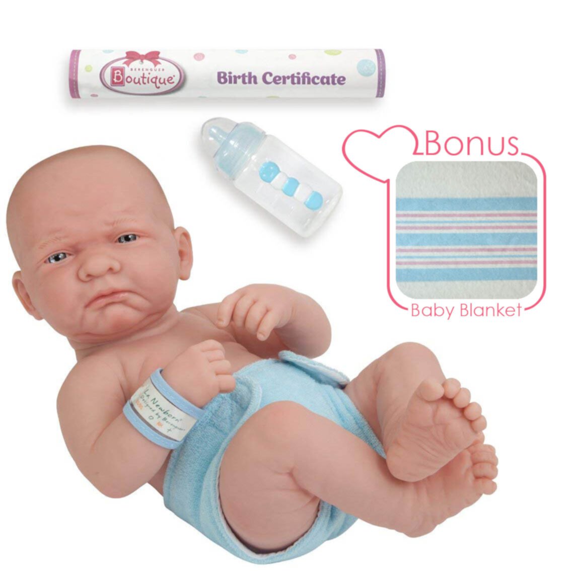 JC Toys La Newborn 15" First Day Real Boy Doll JC Toys