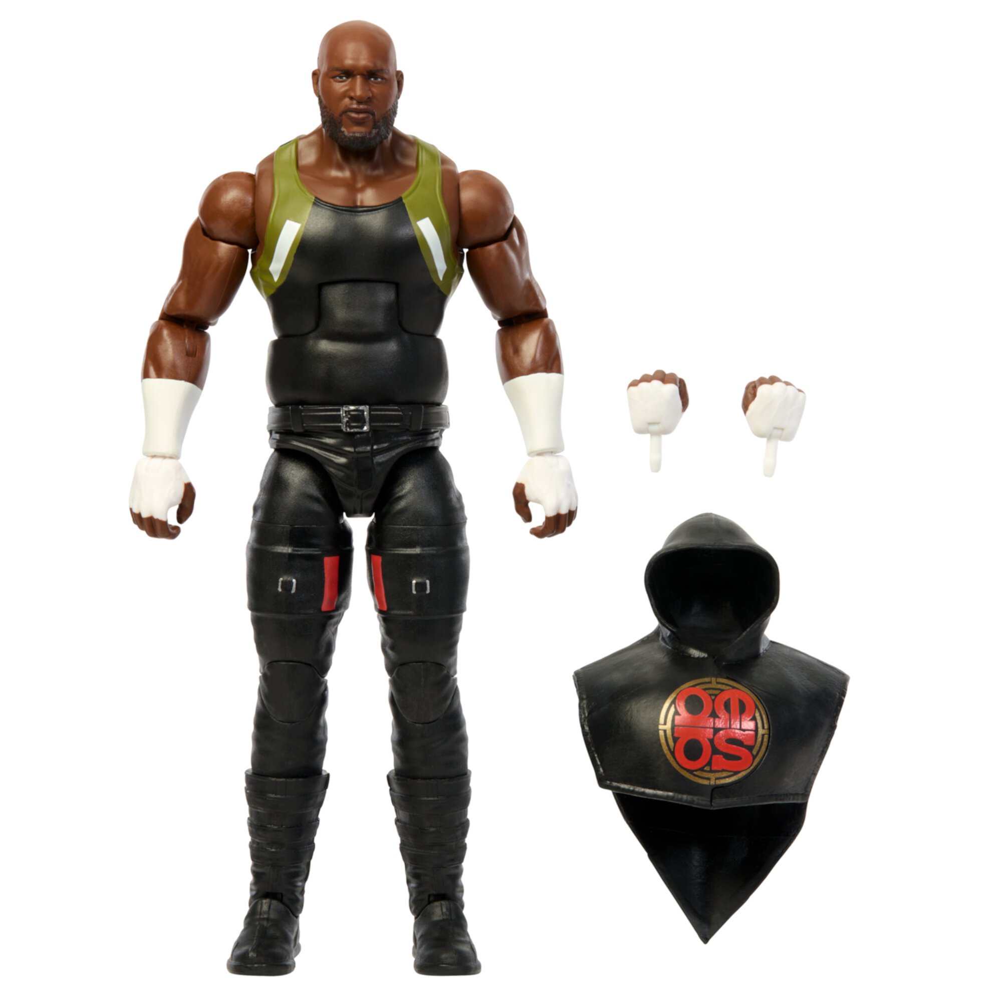 Коллекционная фигурка WWE Elite Omos, 15 см, с подвижными элементами и аксессуарами Wwe