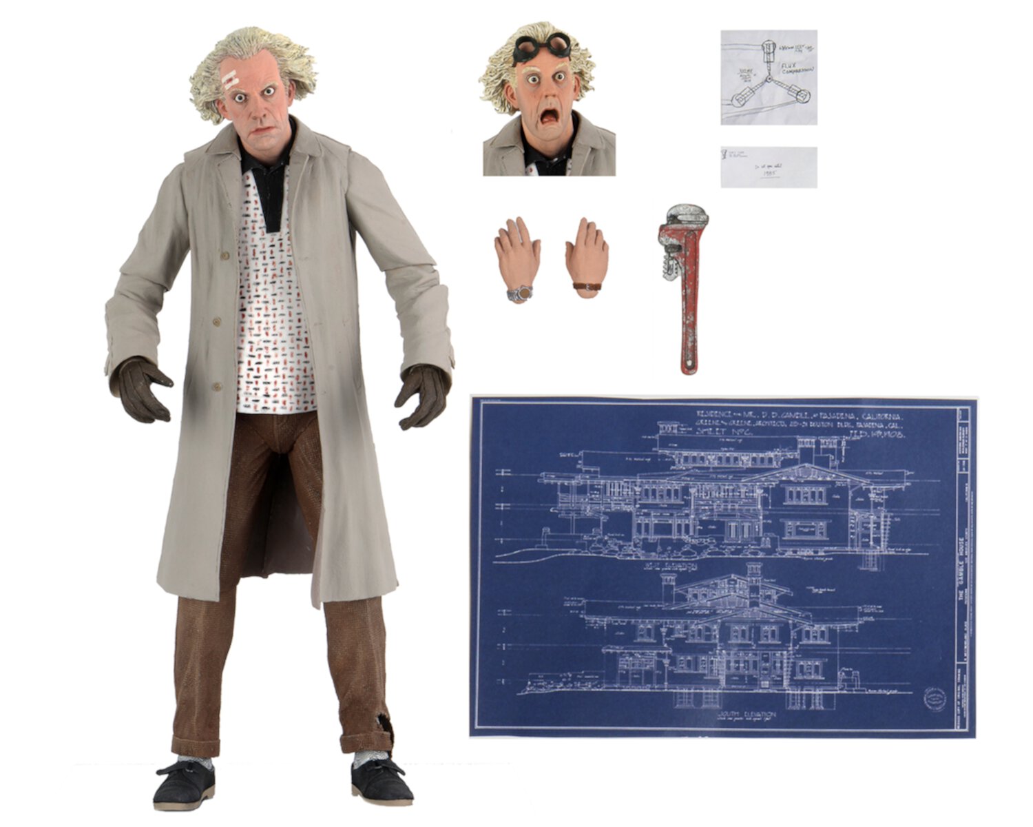 Back to The Future Ultimate Doc Brown - 7" Action Figure - NECA NECA