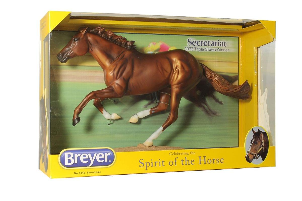 Breyer Traditional Series Secretariat Horse w/ Base Model Horse Figure - 1:9 Scale BREYER