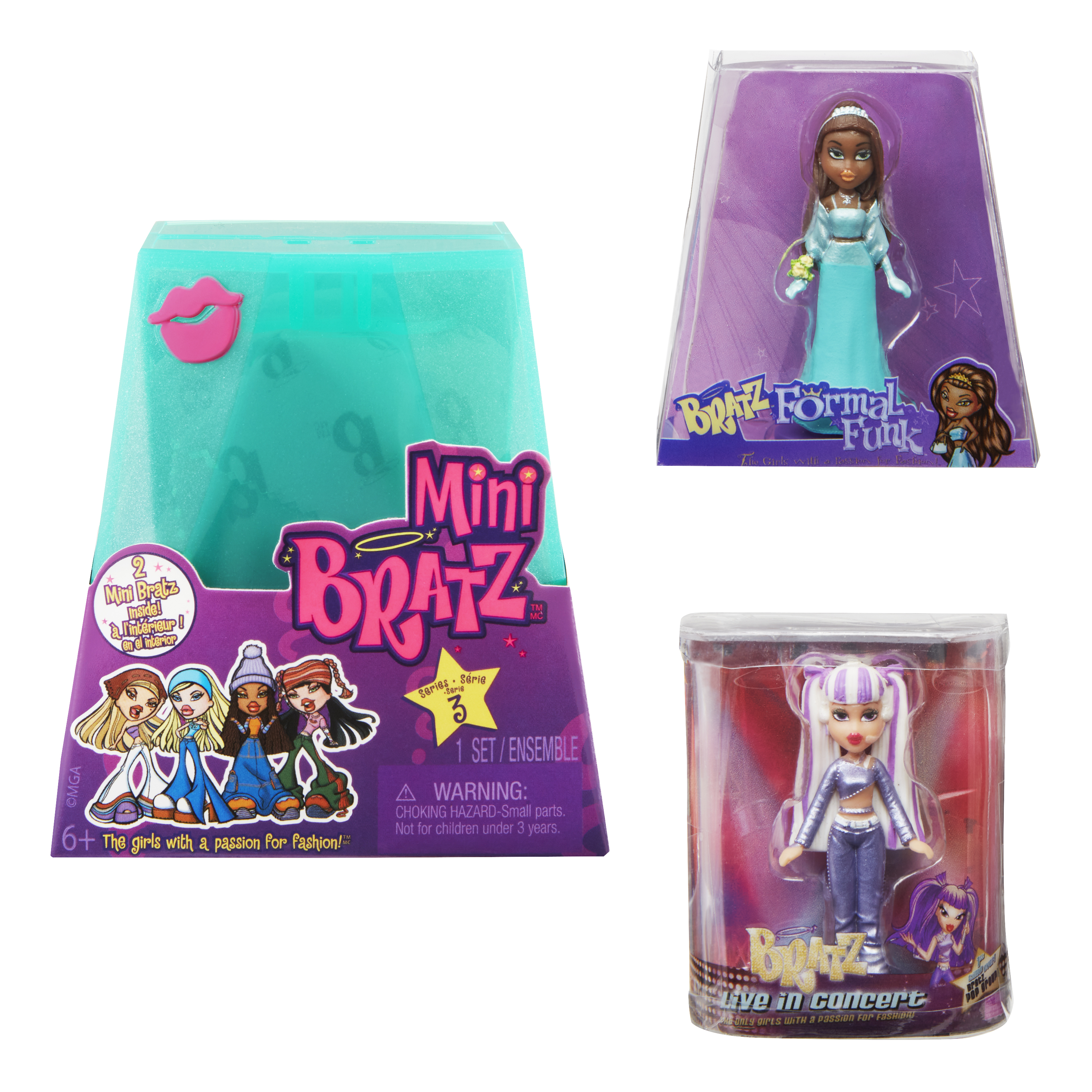 Mini Bratz Series 3 Collectible Figures by MGA's Miniverse, 2 Mini Bratz Per Pack, Blind Packaging Display, Y2K Nostalgia, Ages 6 7 8 9 10+ Bratz