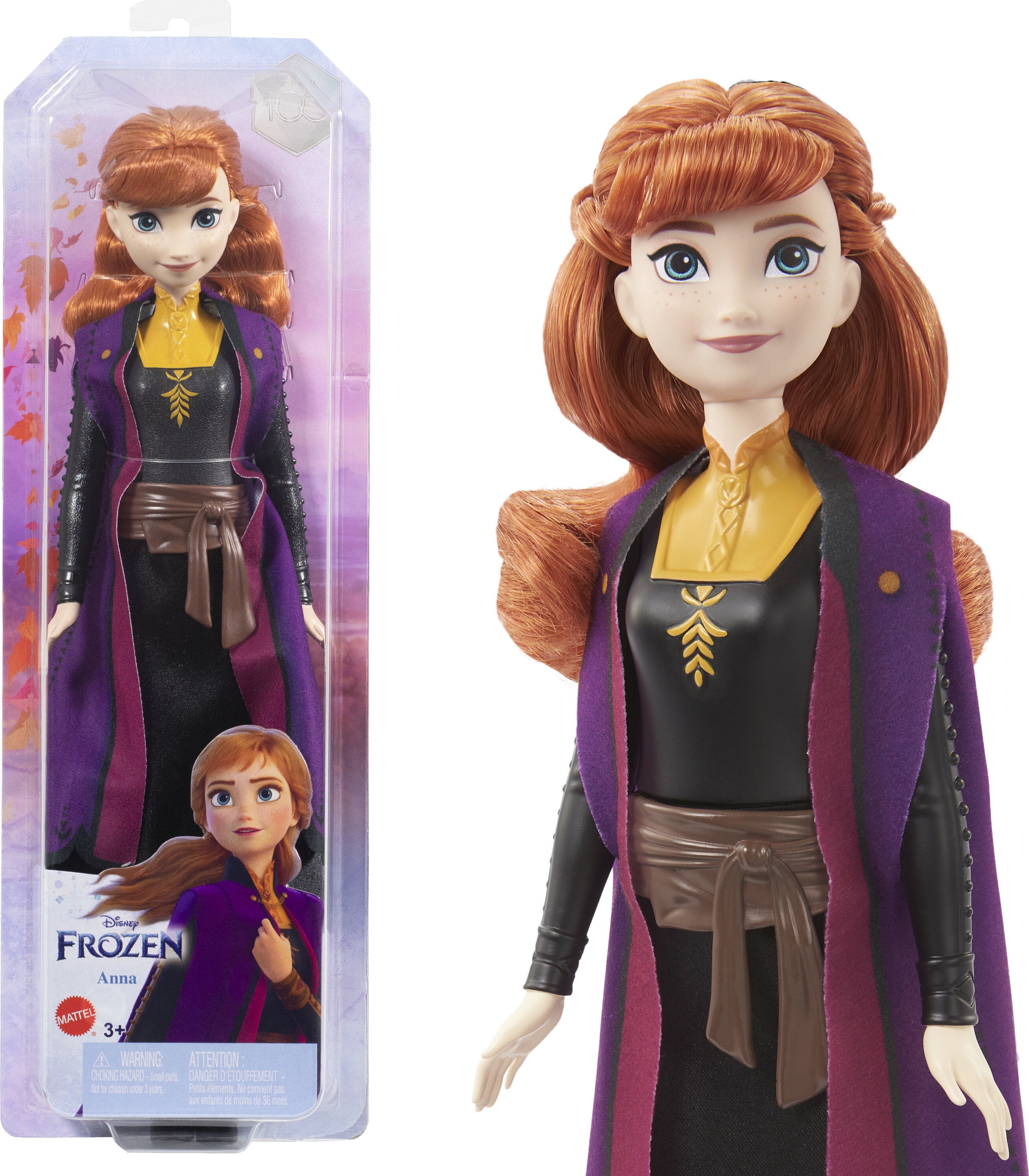 Disney Frozen Anna Fashion Doll & Accessory, Toy Inspired by the Movie Disney Frozen 2 Disney Frozen