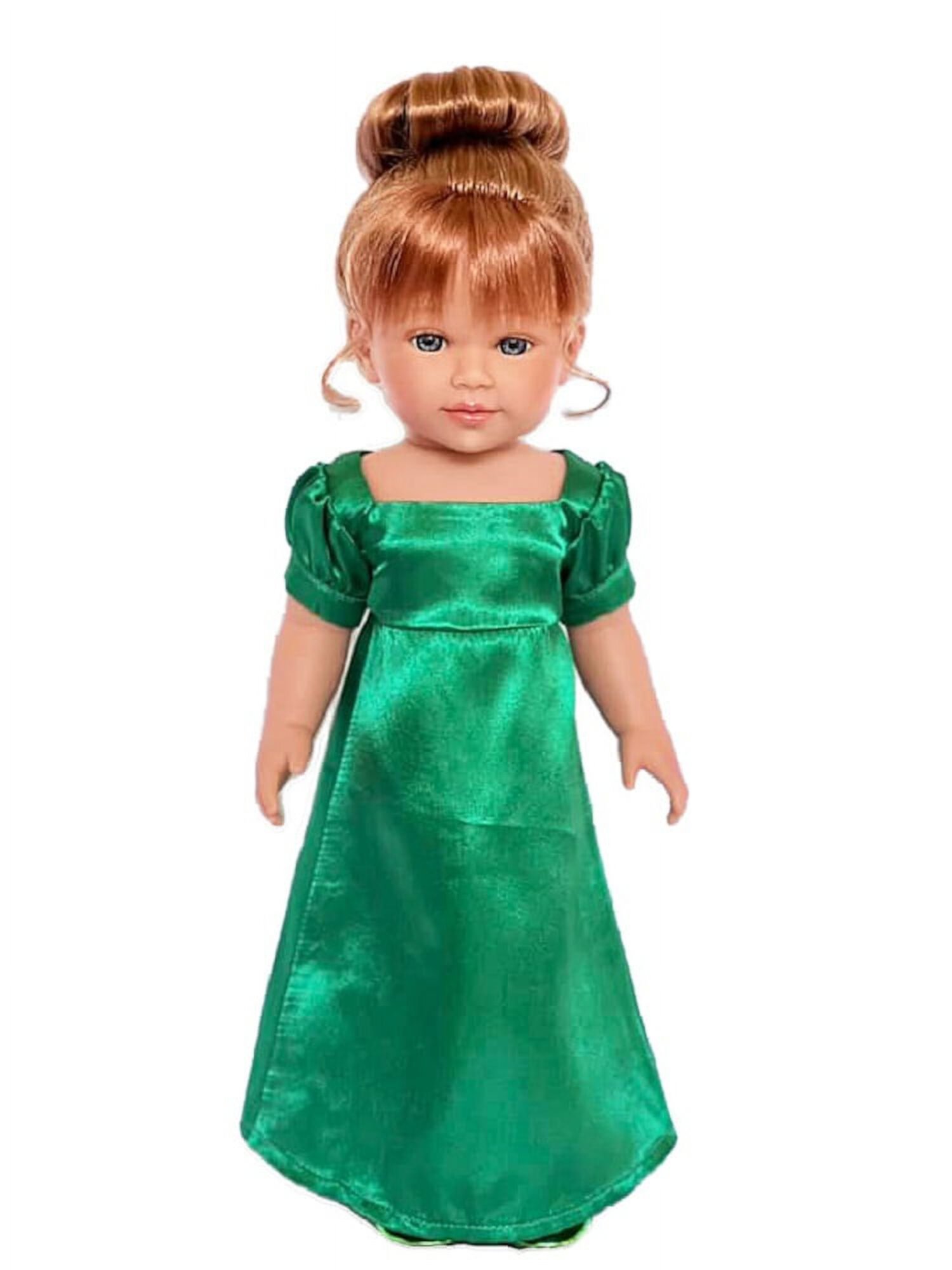 18 Inch Doll Clothes- Green Victorian Holiday Gown Fits 18 Inch Girl Dolls My Brittany's