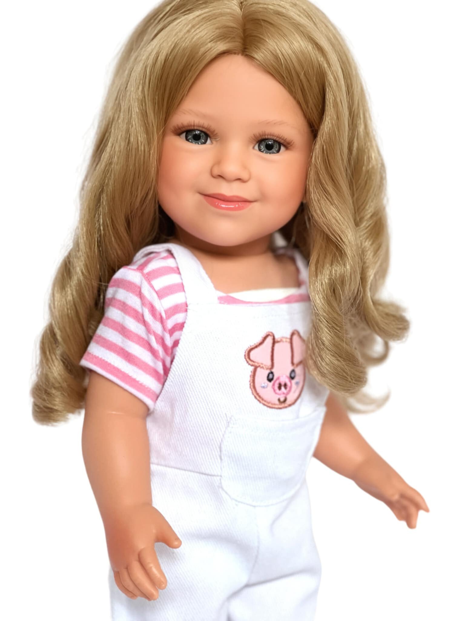 18 Inch Doll Clothes- Little Piggy Denim Outfit  Fits 18 Inch Kennedy and Friends Dolls My Brittany's