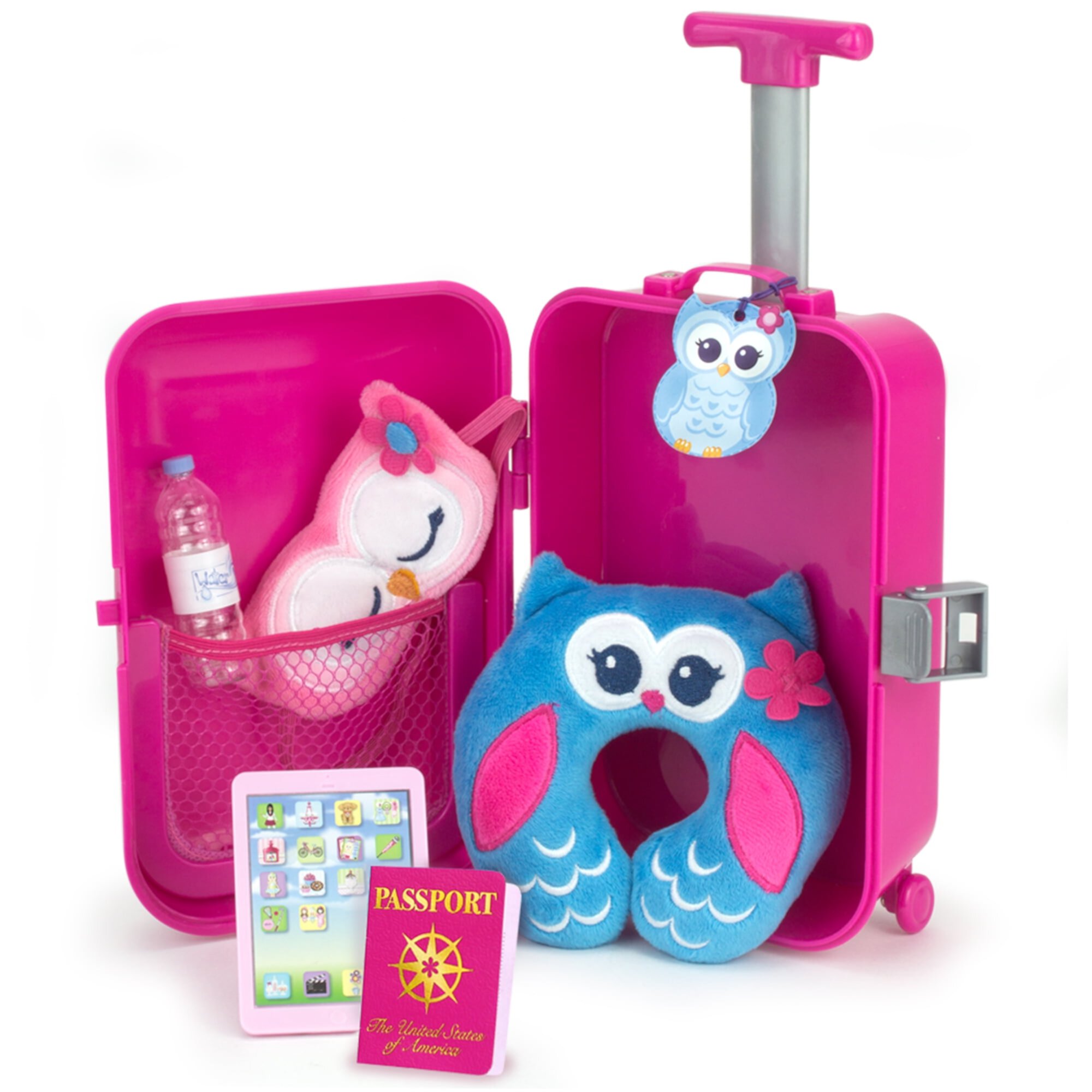 Sophia's - 18" Doll - Travel Suitcase Set - Hot Pink Sophia's