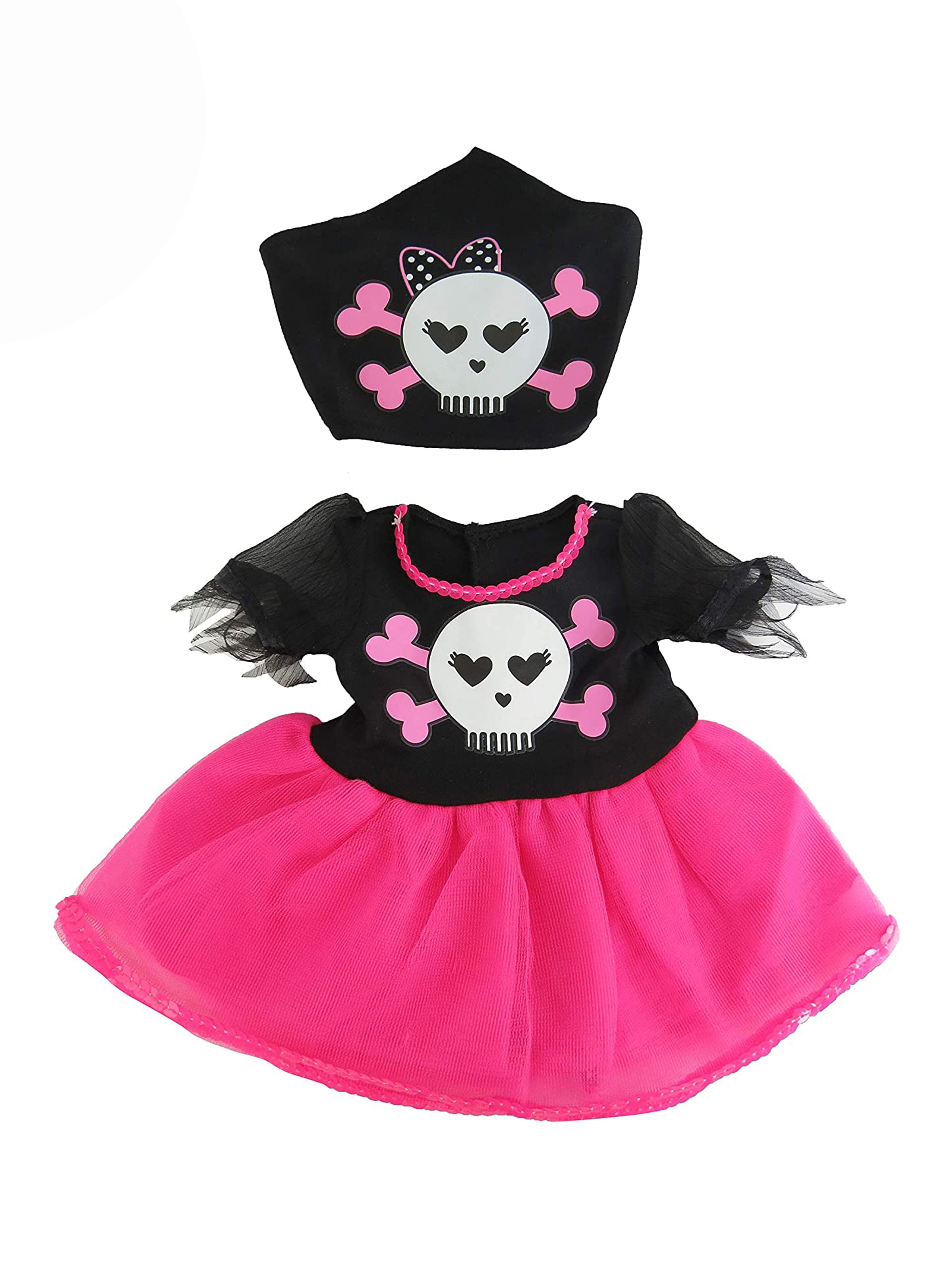 Pink Skull and Bones Pirate For 18 Inch Dolls | American Fashion World American Fashion World