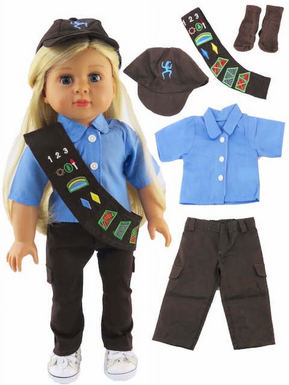 Brownie Outfit Pants For 18 Inch Dolls | American Fashion World American Fashion World