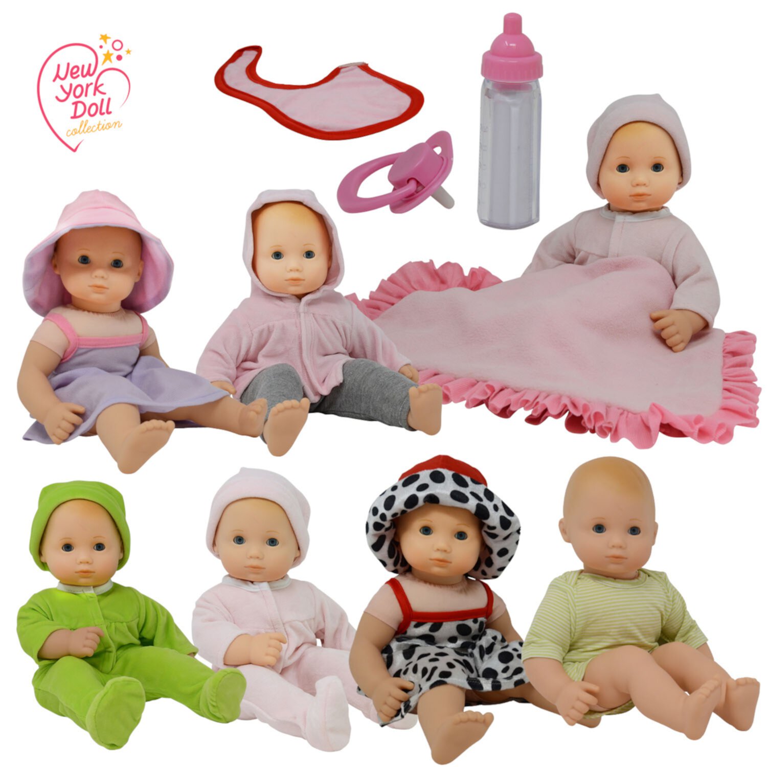 The New York Doll Collection Baby Doll Clothes for 14-16 inch Dolls The New York Doll Collection