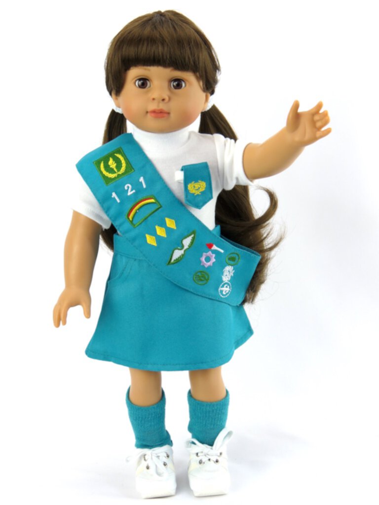 Junior Girl Scout Outfit For 18 Inch Dolls American Fashion World