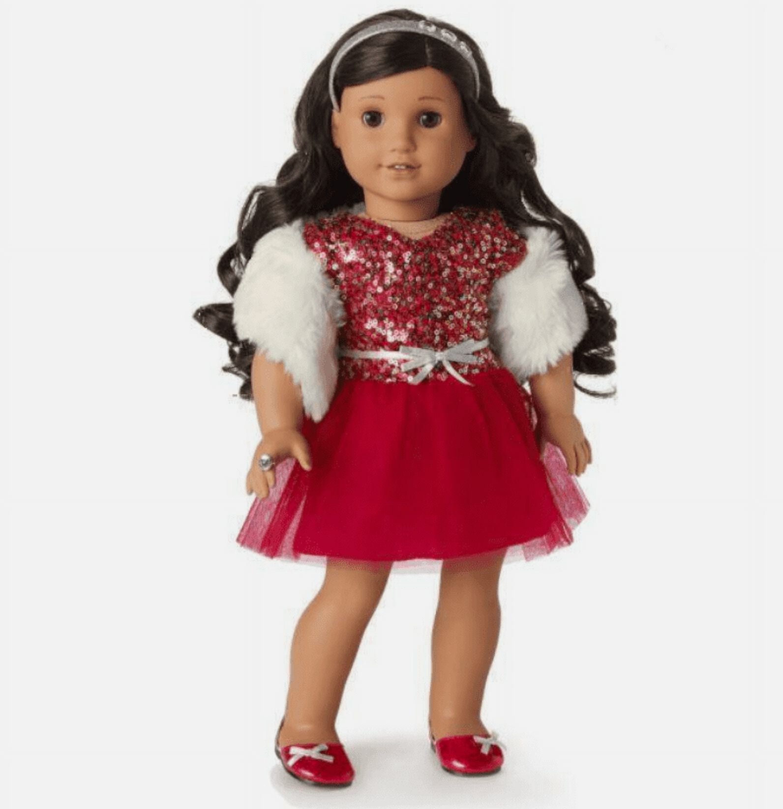 American Girl Truly Me Decked Out Holiday Dress for 18" Dolls (Doll Not Included) American Girl