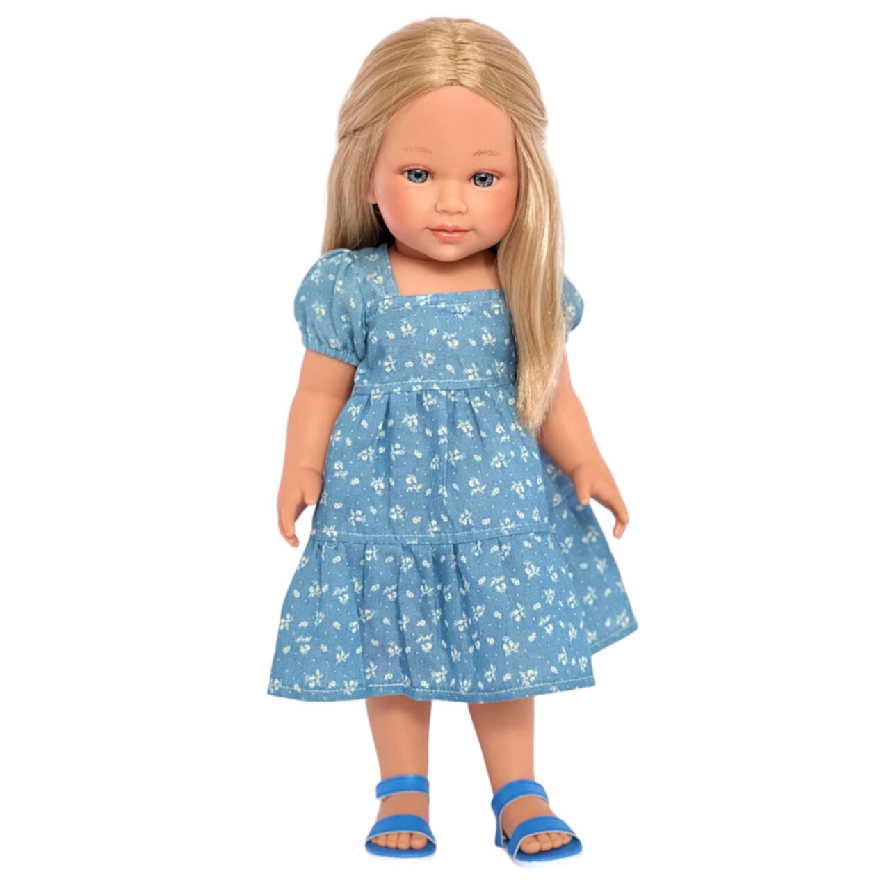 18 Inch Doll Clothes- Denim Maxi Dress for 18 Inch Kennedy and Friends Dolls and all Other 18 Inch Fashion Girl Doll My Brittany's