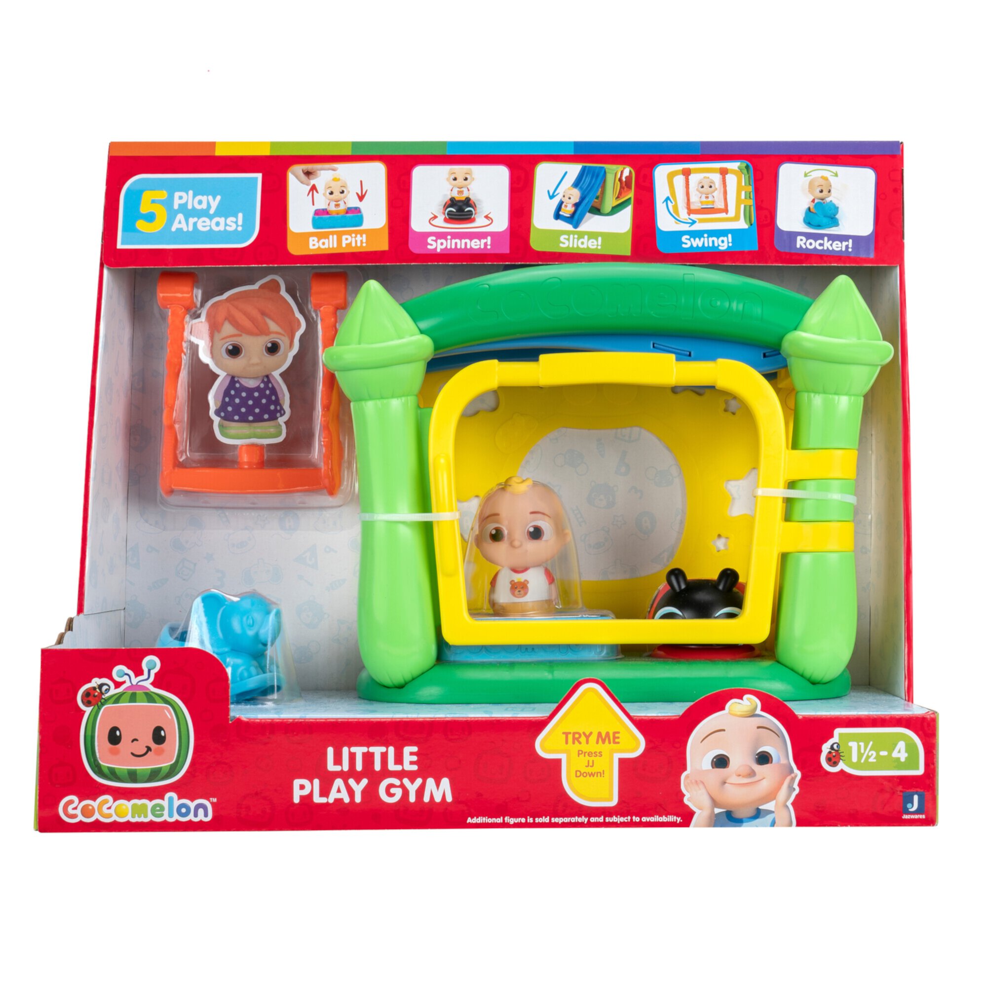 CoComelon, Little Play Gym Playset, Includes JJ Figure, Toddler Toy CoComelon