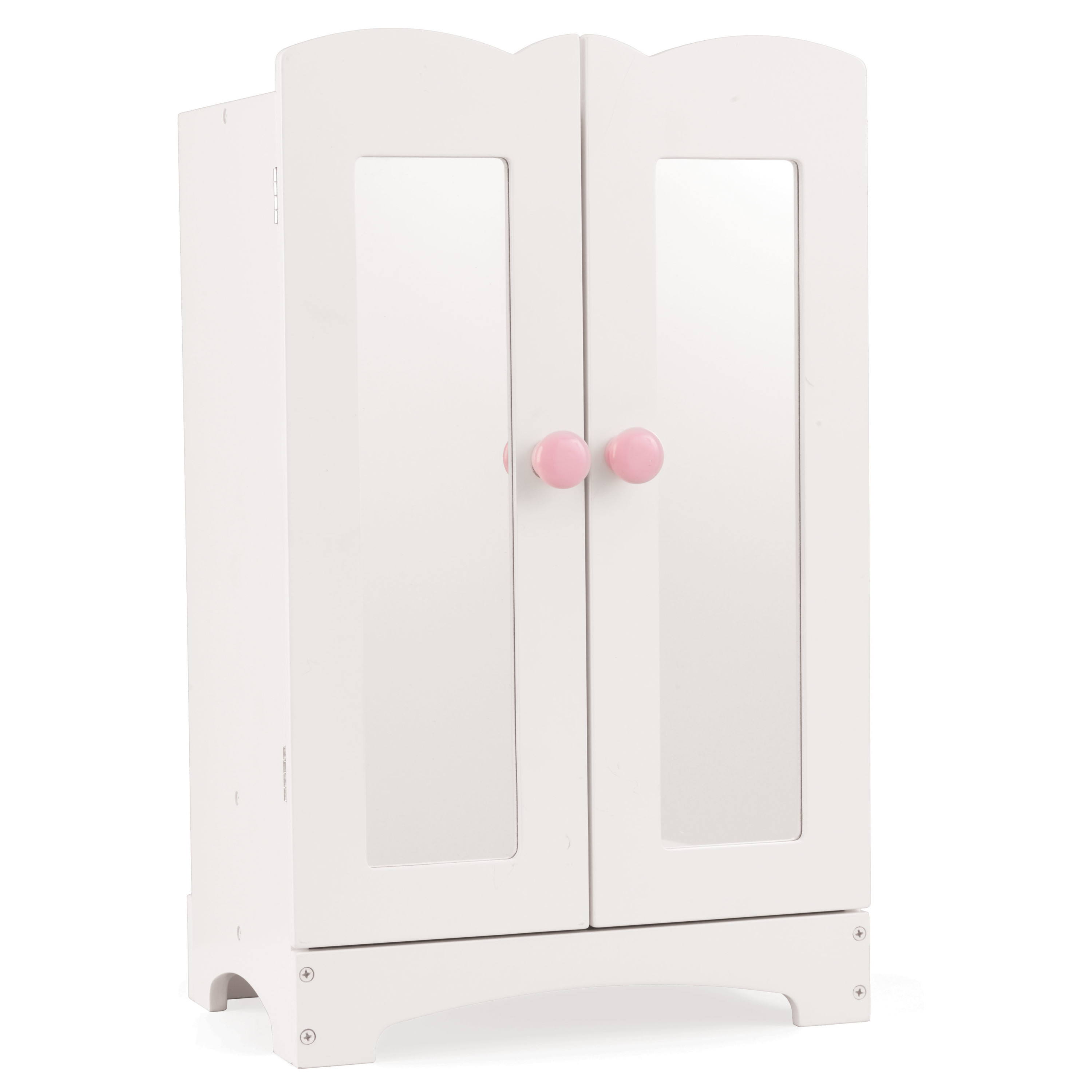 KidKraft KidKraft Wooden Lil' Doll Armoire with 6 Hangers, Furniture for 18-Inch Dolls - White KidKraft