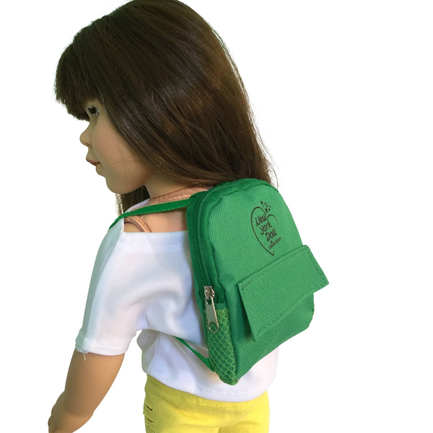 The New York Doll Collection Green Doll Backpack Fits 18 inch Dolls The New York Doll Collection