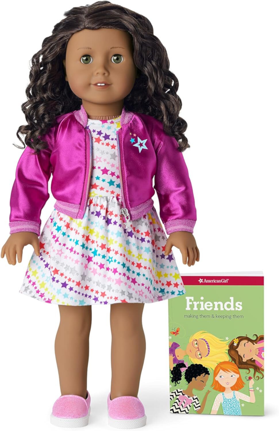 American Girl Doll #44 Hazel Eyes Dark Brown Curly Hair Truly Me 18" DN44 American Girl