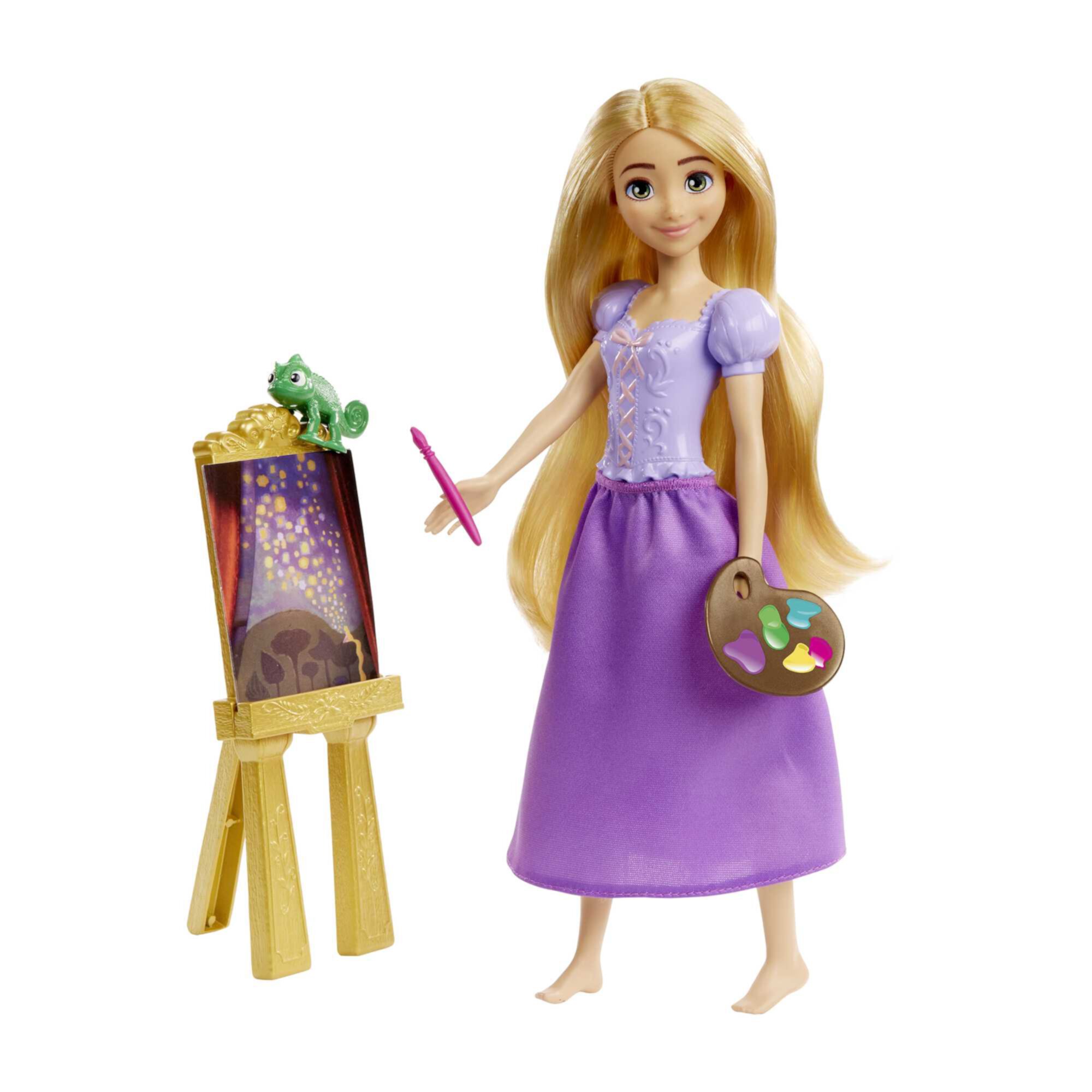 Disney Princess Rapunzel Fashion Doll, Character Friend and 3 Accessories Disney Princess