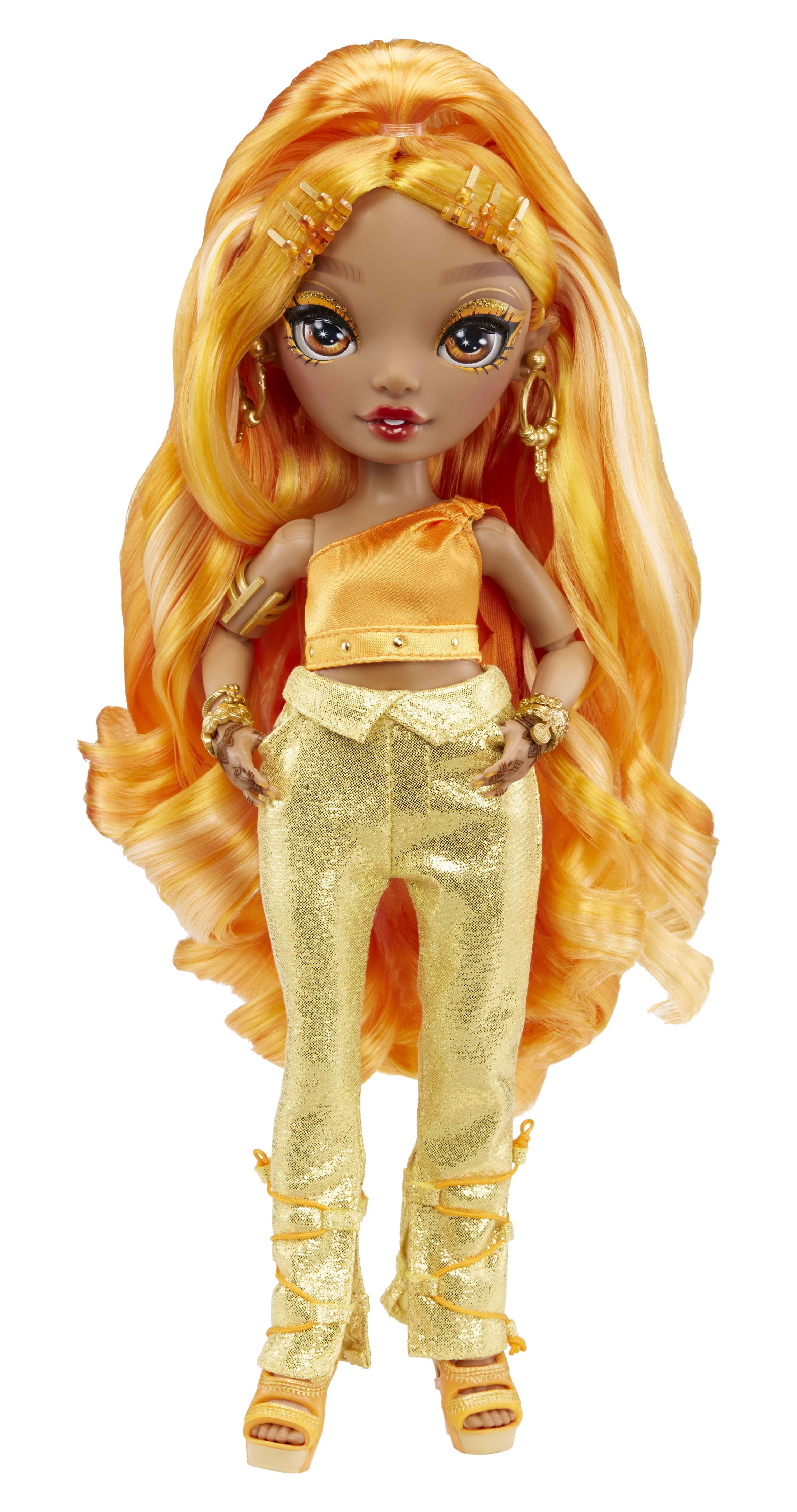 Rainbow High Fashion Doll- Meena Fleur (Saffron Gold) Rainbow High