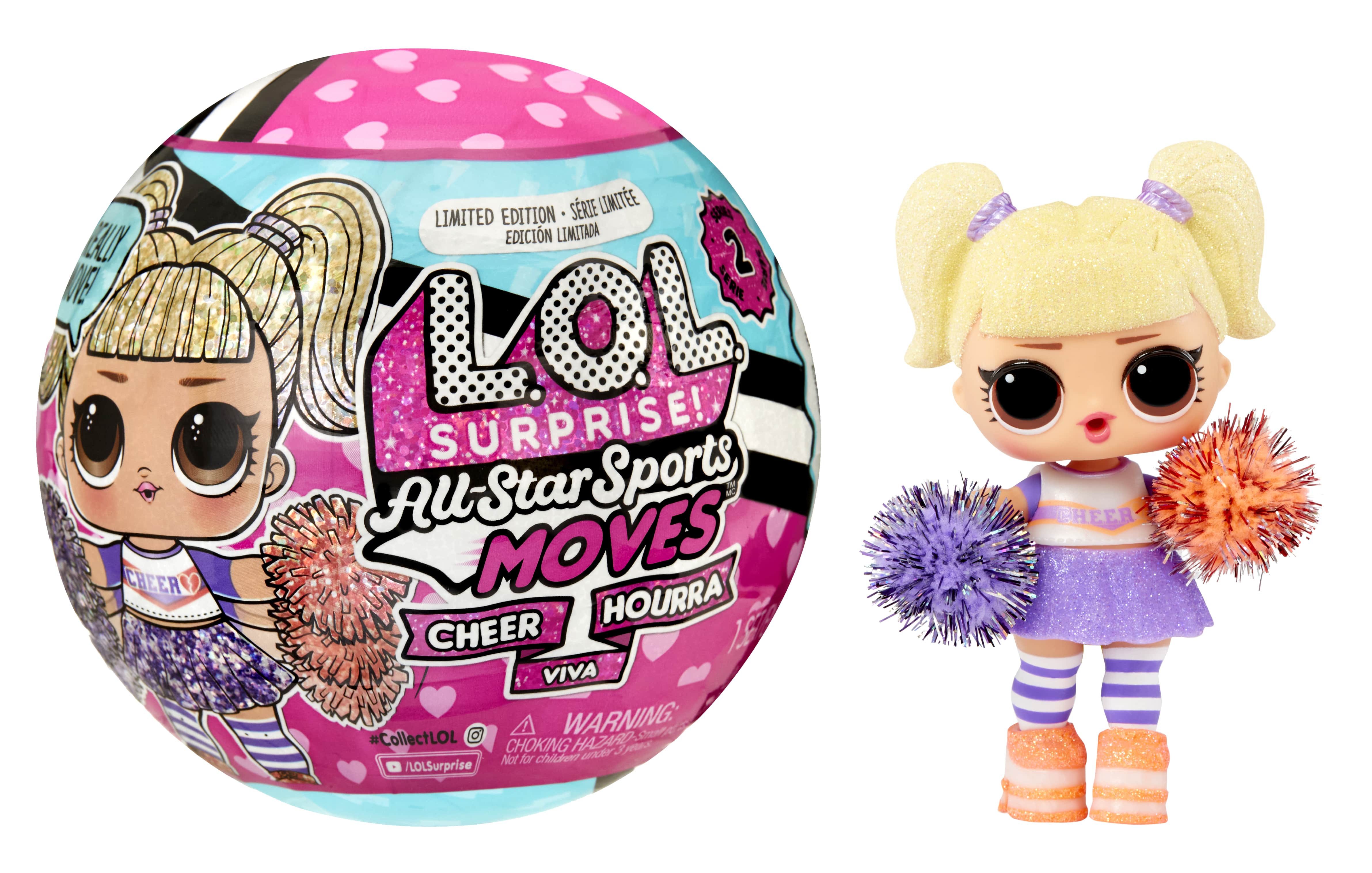 LOL Surprise All Star Sports Moves Cheer Surprise Doll, Sports, Cheerleading, Outfits, Shoes, Accessories, Limited Edition Collectible Doll Girls Gift 4+ L.O.L. Surprise!